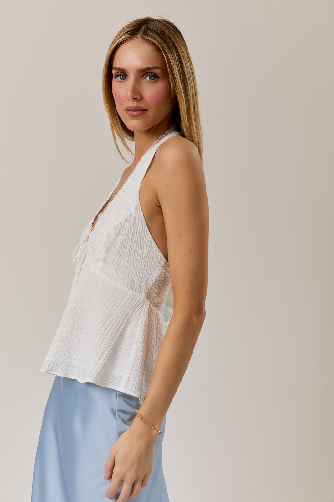 Sammie White Halter Top