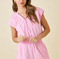 Dakota Pink Lemonade Striped Romper