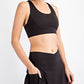 Black v shaped skort