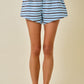 Diana Blue and Brown Set Shorts