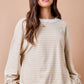 Daphne Tan Striped Top