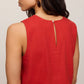 Z SUPPLY Sloane Linen Top Chili Pepper