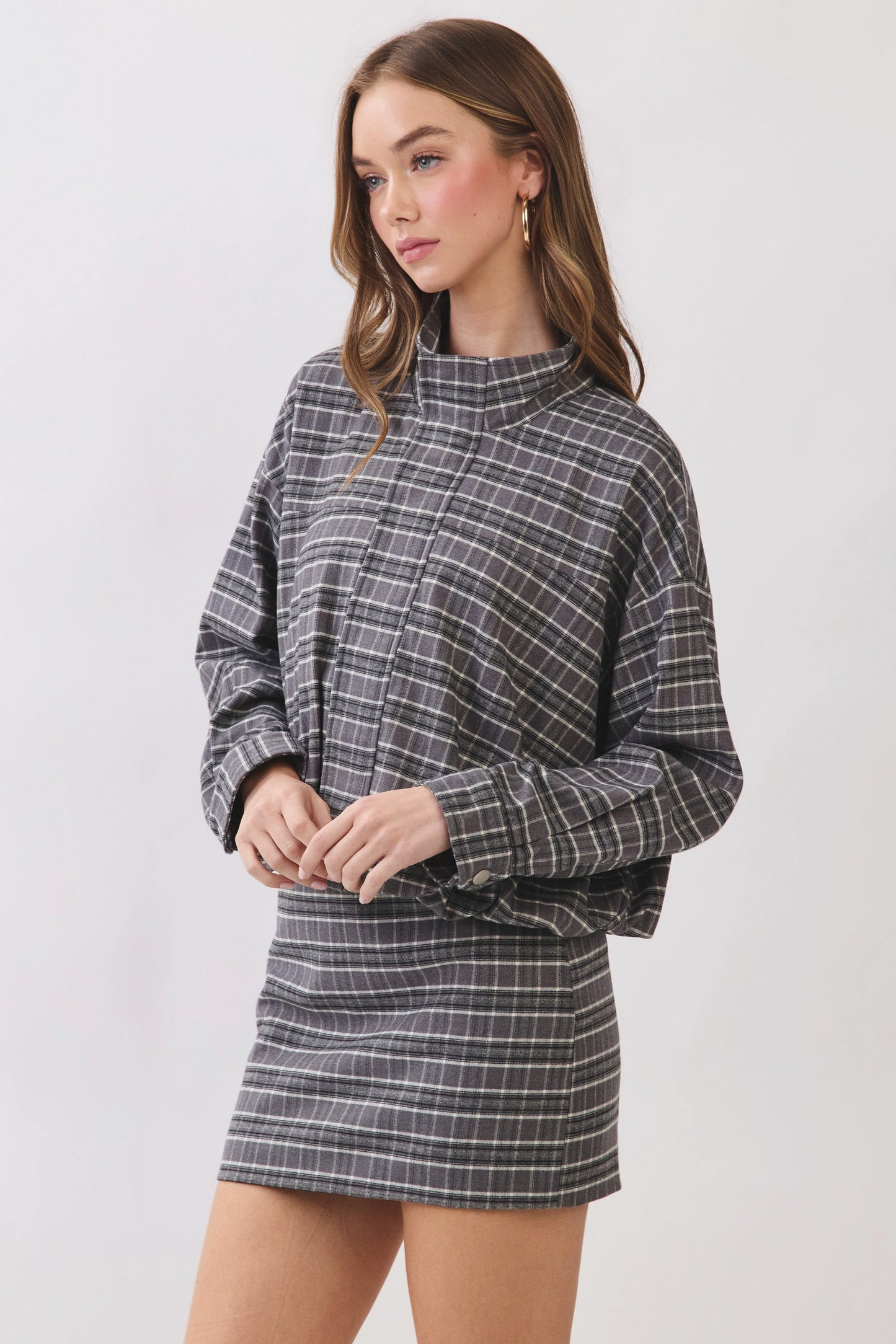 Tila Grey Set Top