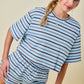 Diana Blue and Brown Set Top