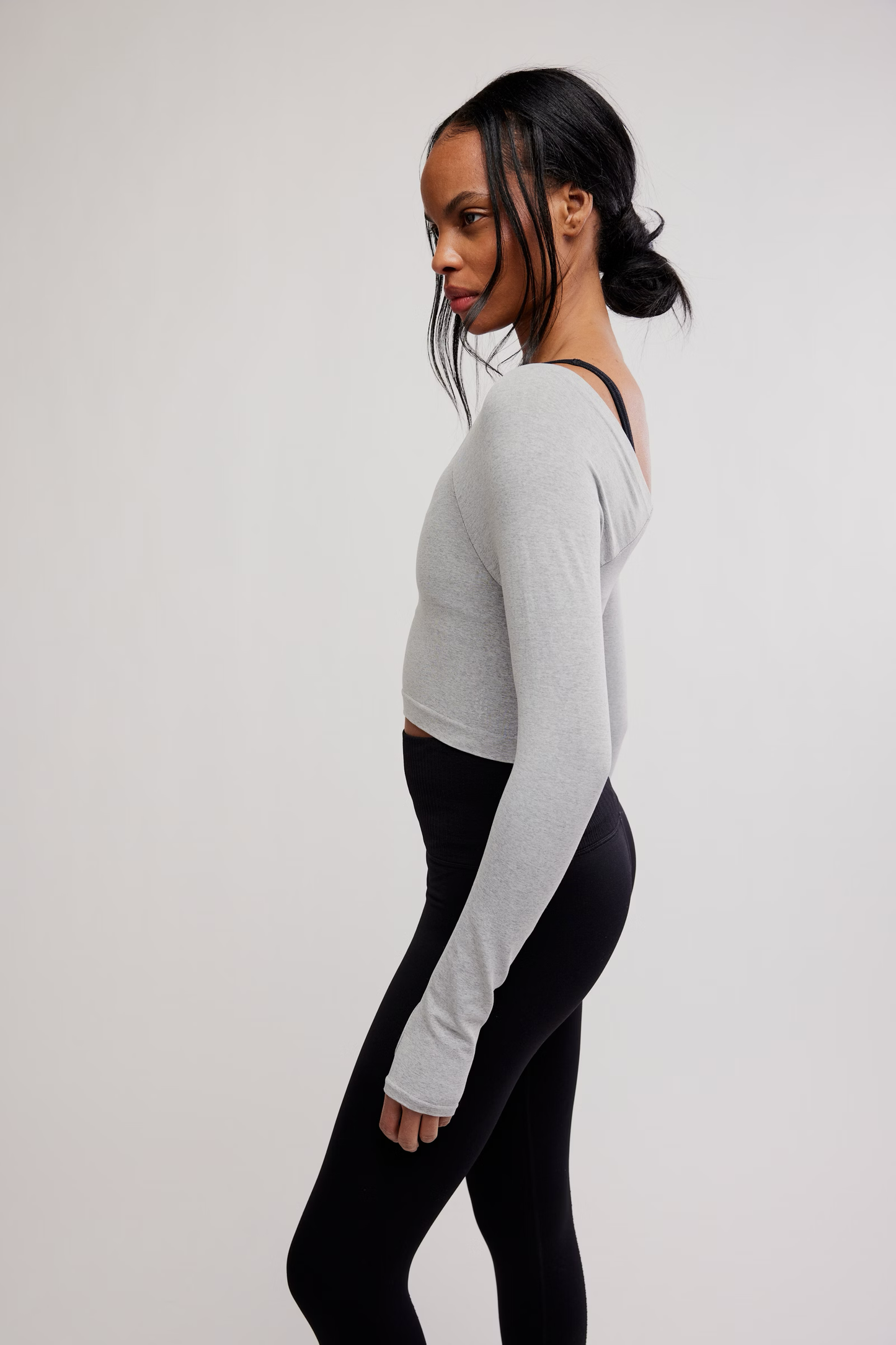 HIGH PLANK OTS LAYER / HEATHER GREY