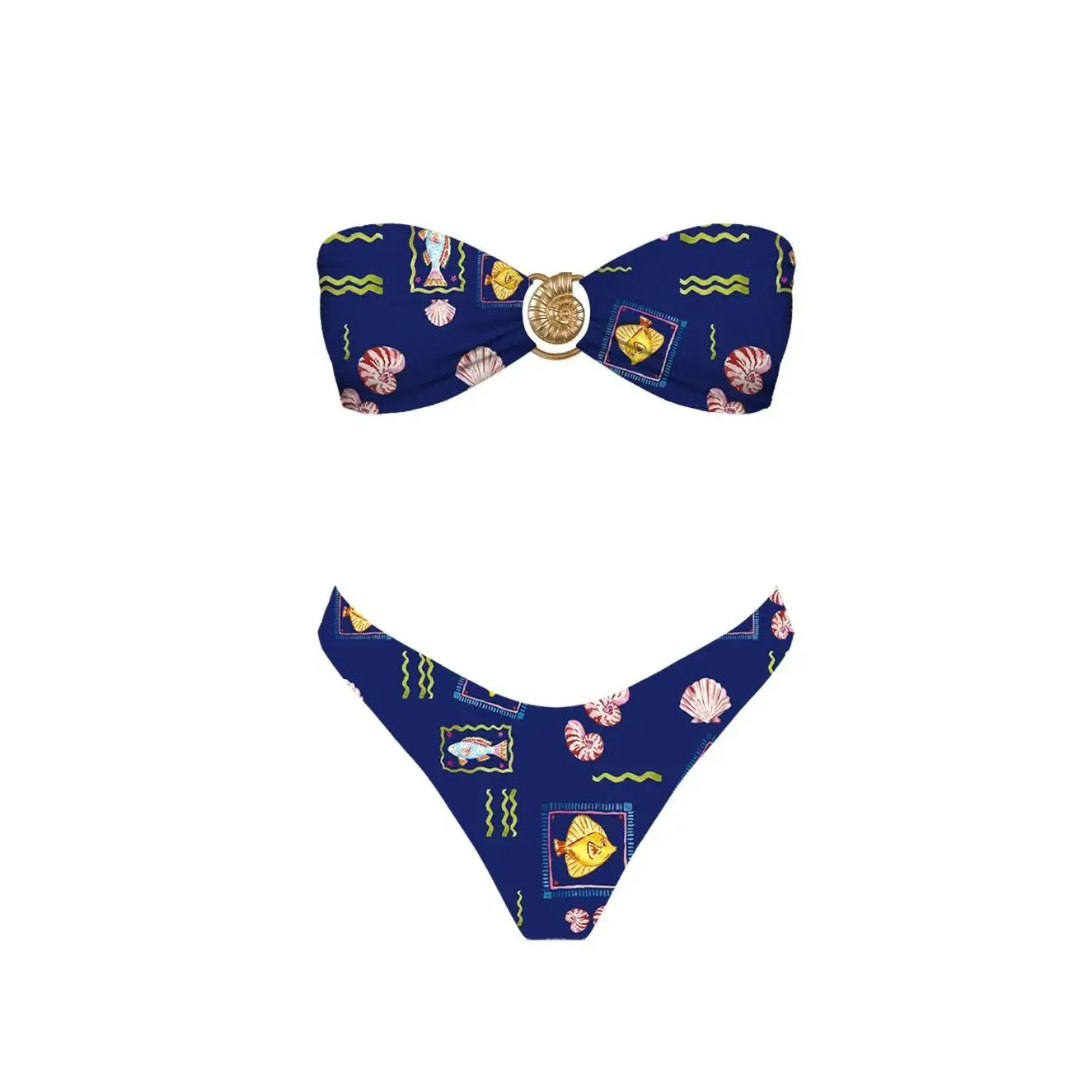 Seaside Soiree Bikini Ocean Top