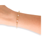 Palmer Fluted Bracelet in Pearl Standard 6.75 Inch