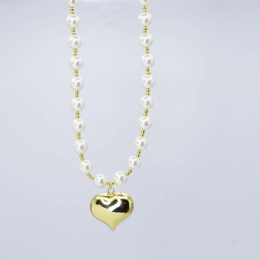 Chunky Puffy Heart Necklace
