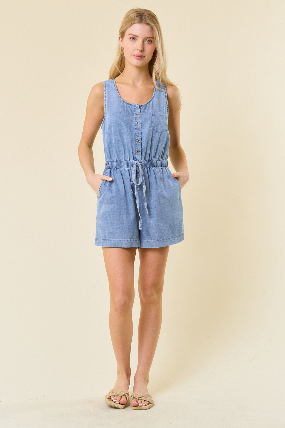 Diana Denim Romper