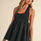 Kylie Black Halter Romper