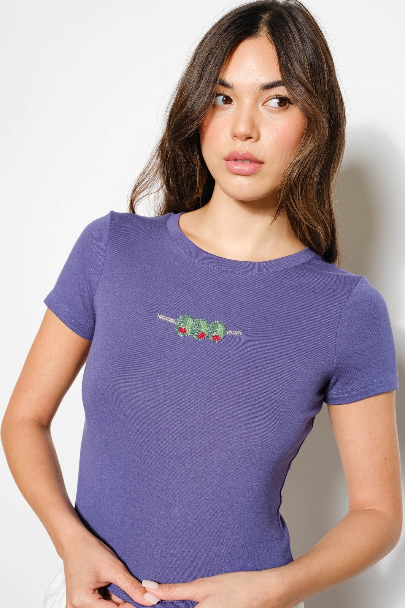 Paula navy tee