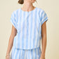 Daphne Blue Striped Set