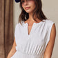 Polly Grey Smocked Waist Dress