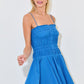 Dana Tiered Mini Dress Azure