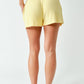 Softcore Ribbed Lounge Shorts Yellow
