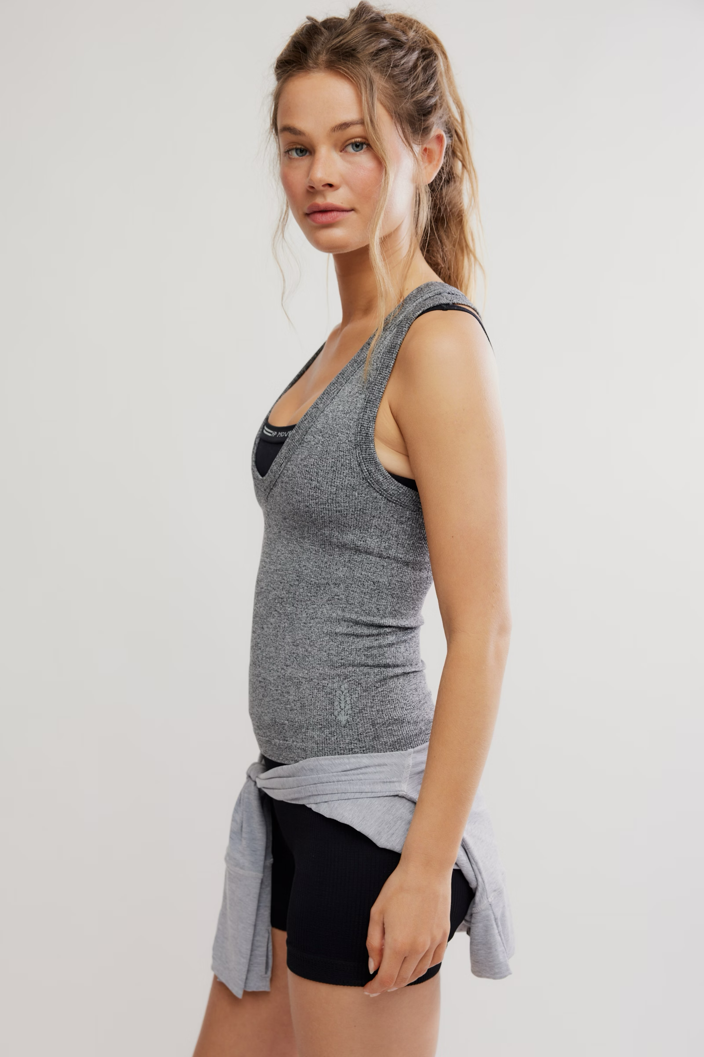 BITTERSWEET RIB ESSENTIAL / HEATHER GREY
