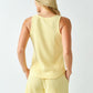 Softcore Ribbed Lounge Tank Top Yellow