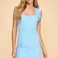 Tatum Cross Back Dress Blue