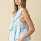 Elena Ruffle Tie Top