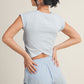 Kinsley Blue Crossover Top