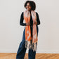 Diamond Fade Chunky Scarf Orange/Pink/Cream