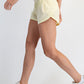 Stretch Woven 2 In 1 Active Shorts Lemon