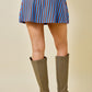 Daniela Blue and Brown Skort