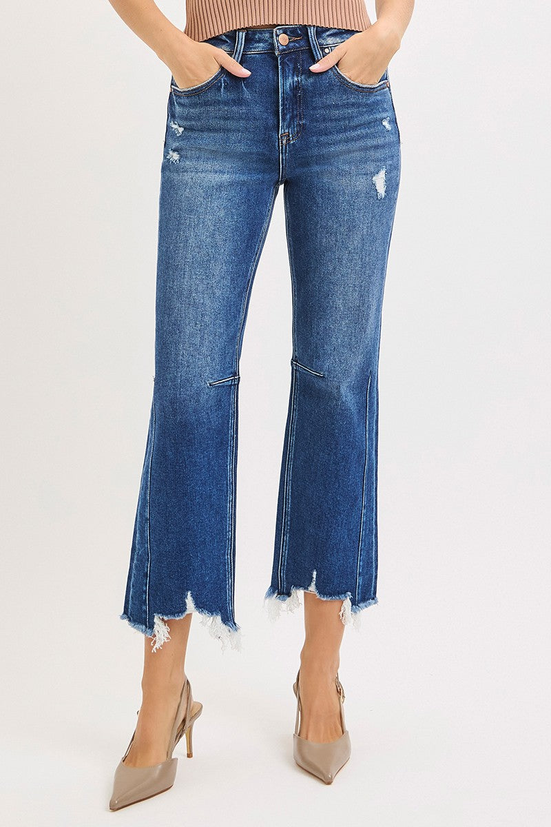 Risen Distressed Hem Jeans Size 13