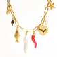 Filigrane 18K Gold Non-Tarnish Pepper Fish Charm Necklace