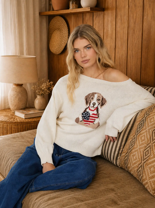 American Heart Puppy Sweater