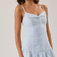 Lily Blue Gingham Dress