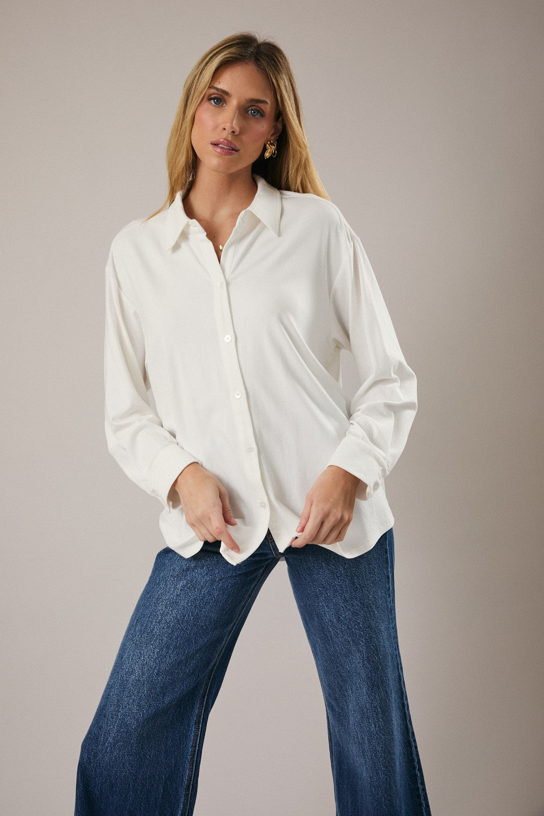 Sally White Button Down