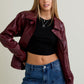 Luna Burgundy Coat