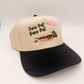 Suns Out Buns Out - Hat Black and Cream