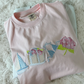Pale Pink Old Harbor Garden Embroider Tee