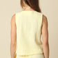 Camille Front-button Vest Top