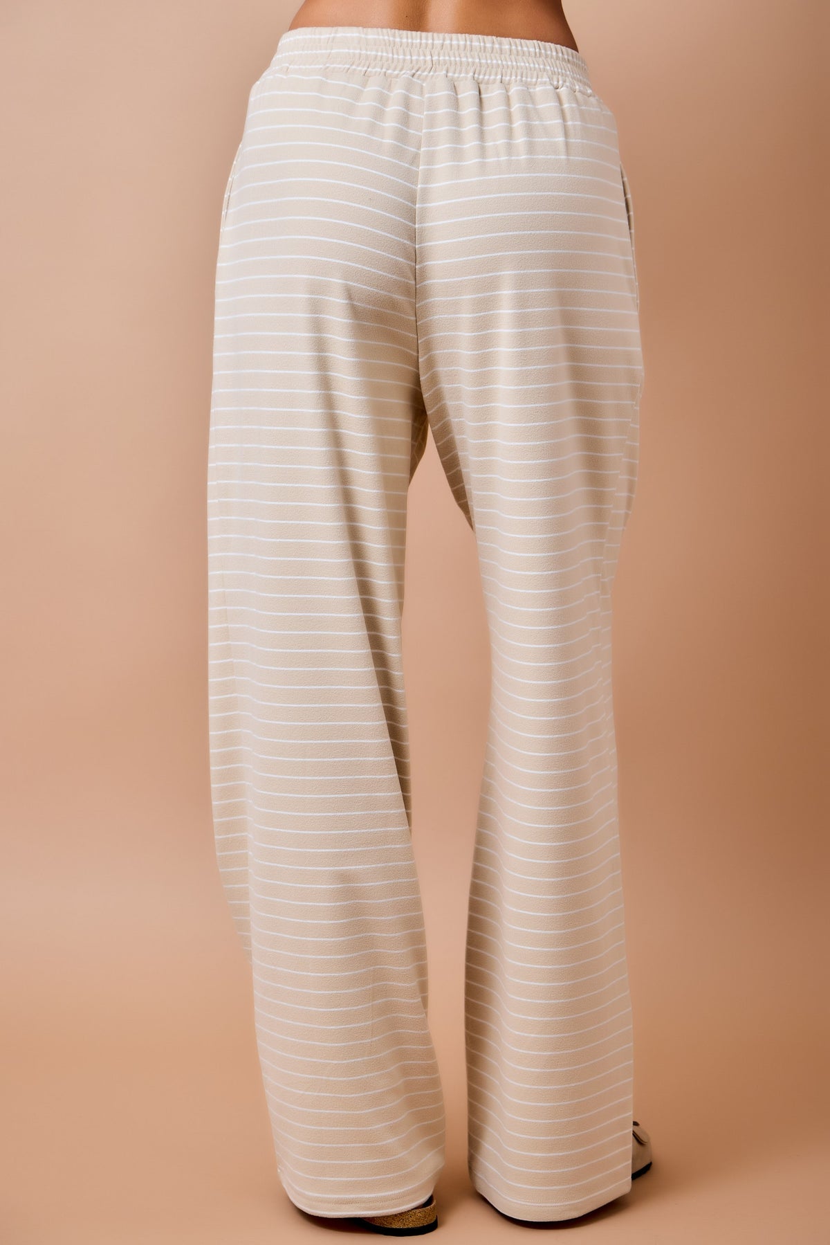 Daphne Tan Striped Pants