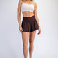 V Crossover Flared Short Espresso