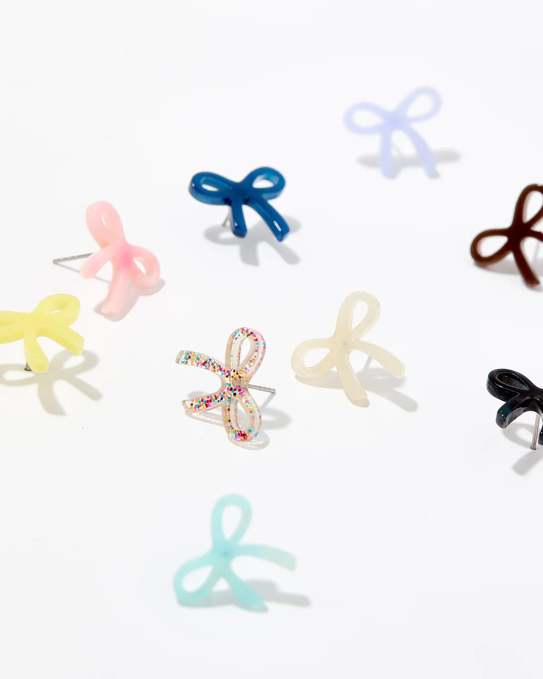 Kylie Bow Earrings Yellow