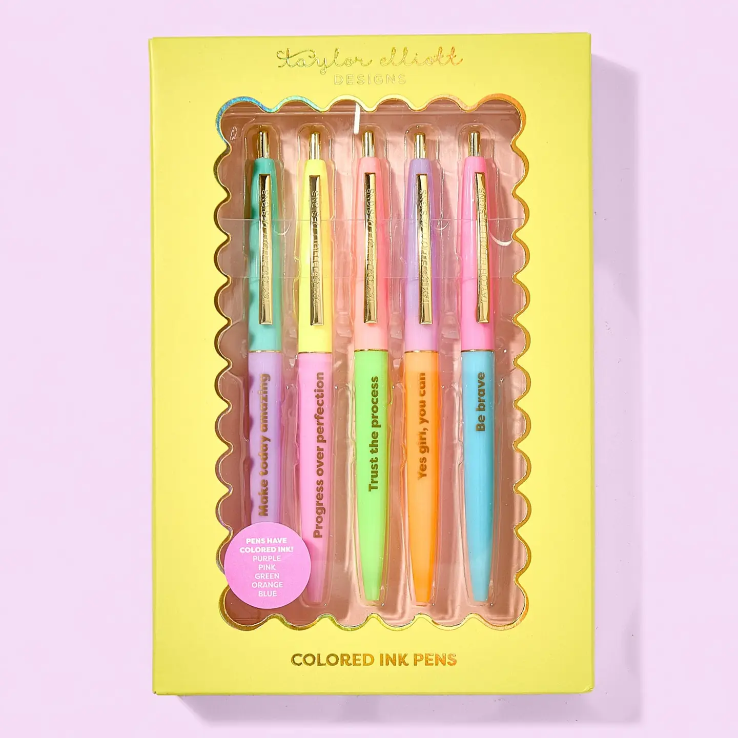 Pen Set - Motivational - Affirmations - 5 Piece Set