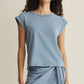 Z SUPPLY Camino Jersey Denim Top