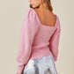 Dana Pink Sequin Sweater