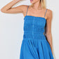 Dana Tiered Mini Dress Azure