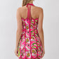 Tina Pink Halter Dress