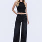 Vervet High Rise Nail Detail Wide Jeans