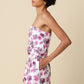 Millie Floral Strapless Belted Romper