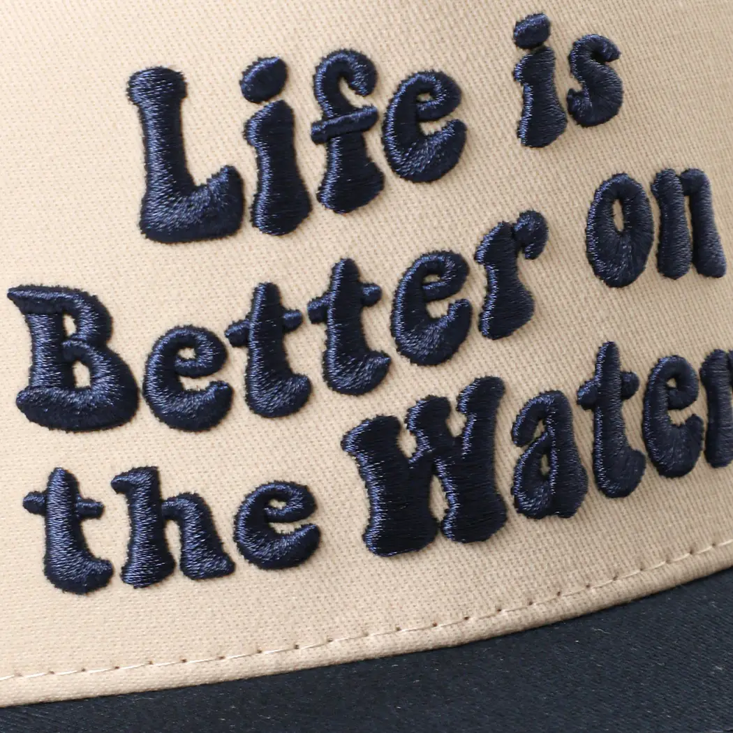 Life Is Better On the Water Navy Trucker Hat