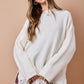 Dua Ivory Fringe Sweater