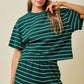 Dream Green Striped Set Top