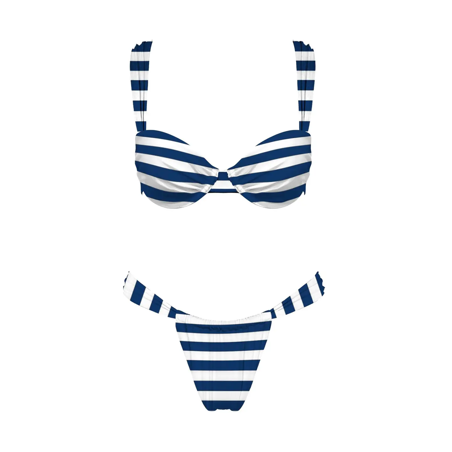 St Tropez Bikini Navy Bottoms